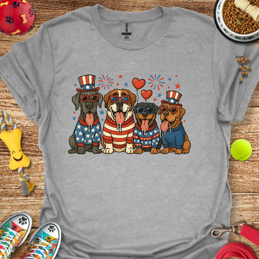 Patriotic Dogs T-Shirt