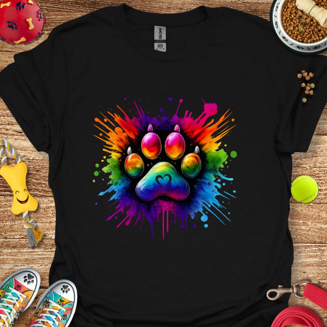 Paw Paint Splash T-Shirt