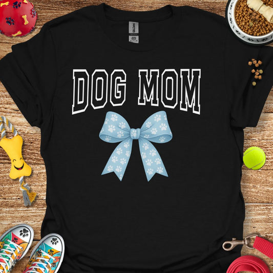 Dog Mom Blue Coquette T-Shirt