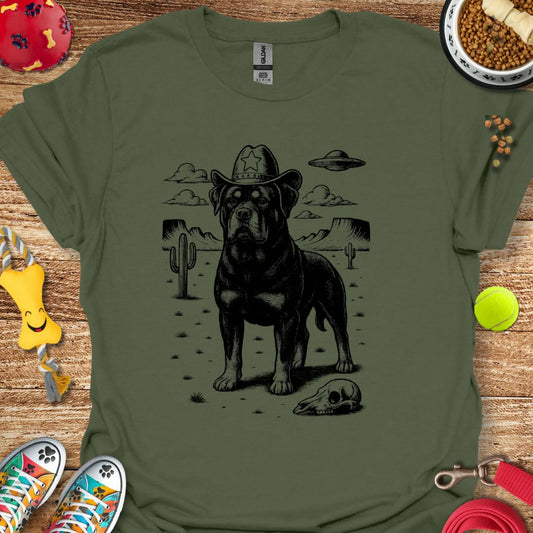 Western Rottie UFO T-Shirt