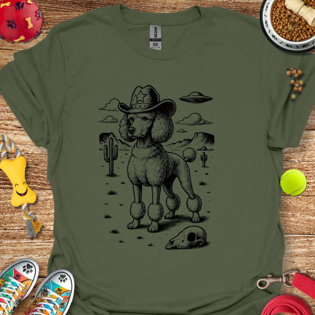 Western Poodle UFO T-Shirt