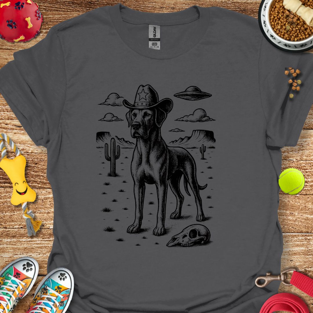 Western Great Dane UFO T-Shirt