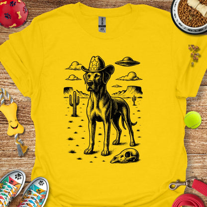 Western Great Dane UFO T-Shirt