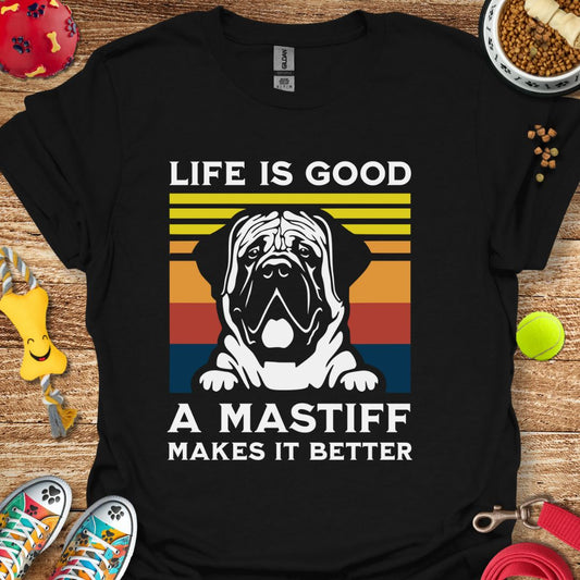Life is Good Mastiff T-Shirt