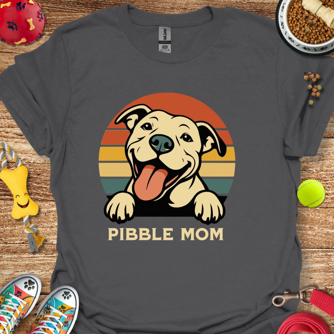 Retro Pibble Mom T-Shirt