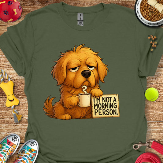 Grumpy Morning Golden Retriever T-Shirt