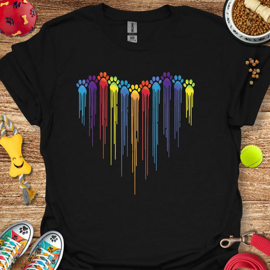 Paint Paw Heart T-Shirt