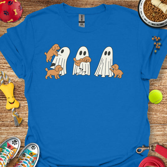 Ghost with Poodle Pups T-Shirt