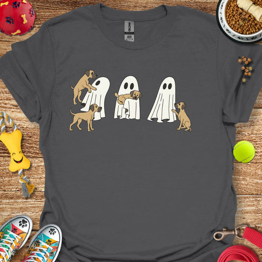 Ghost with Great Dane Pups T-Shirt