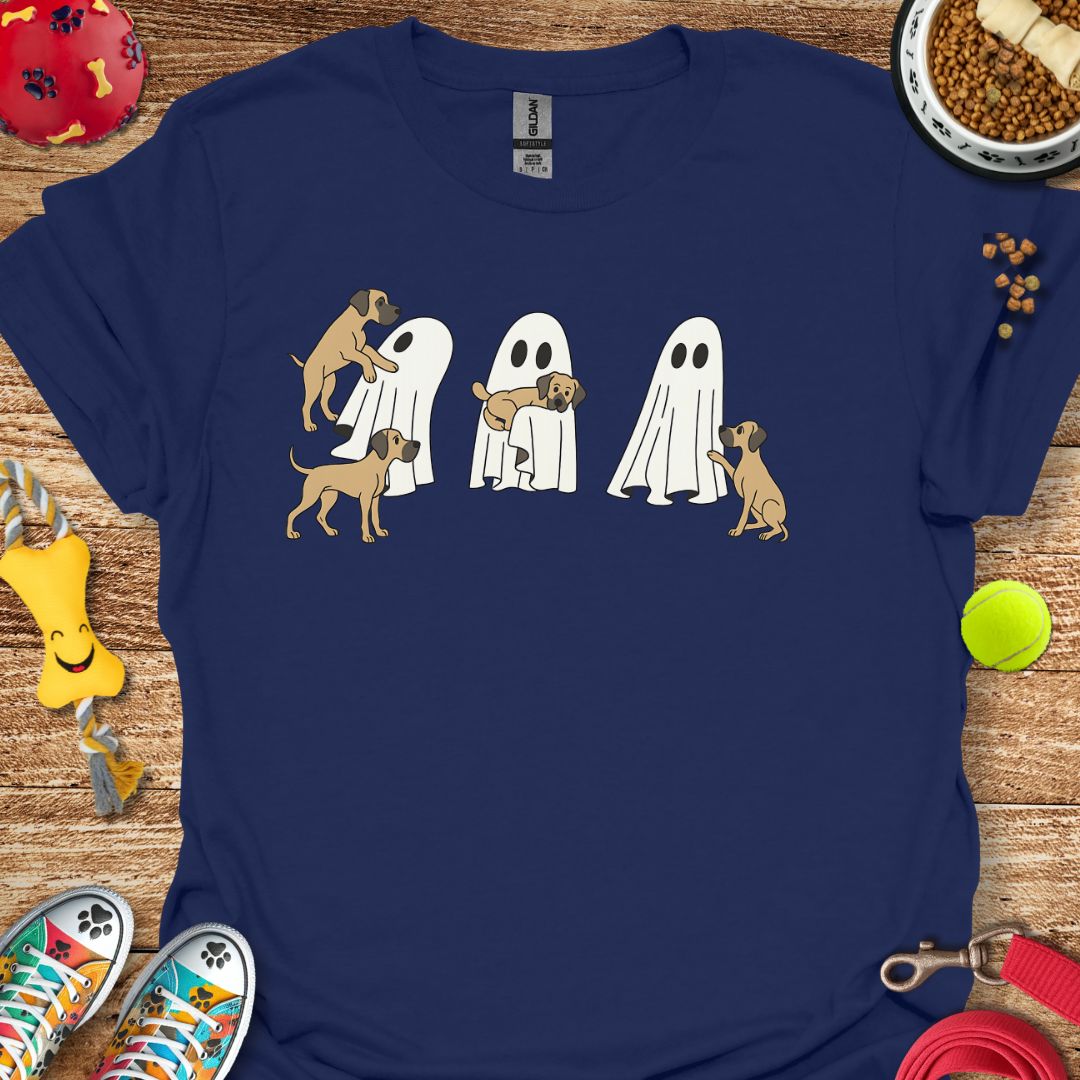 Ghost with Great Dane Pups T-Shirt