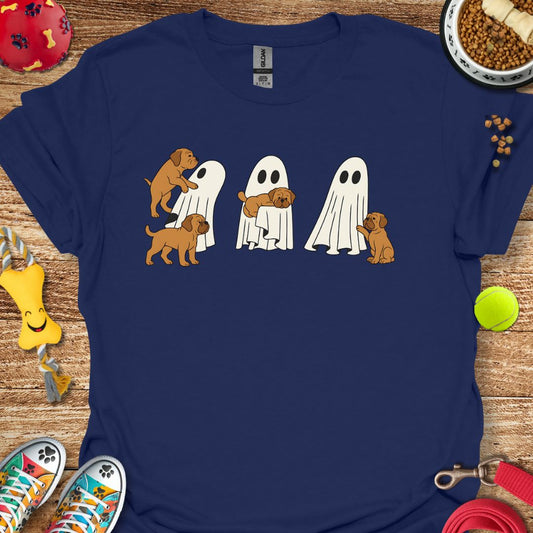 Ghost with Dogue de Bordeaux Pups T-Shirt
