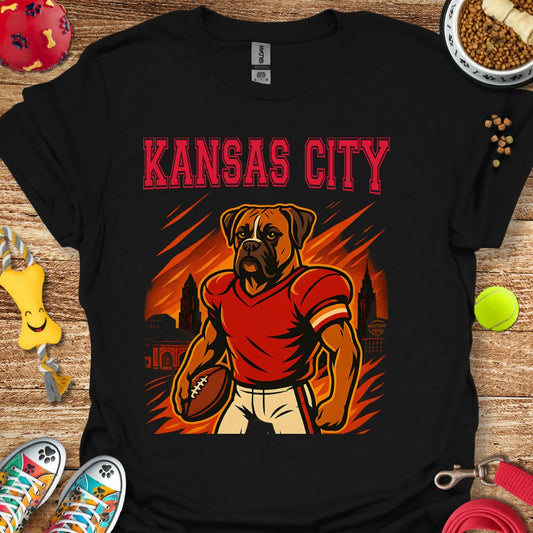 Kansas City Football Dog T-Shirt