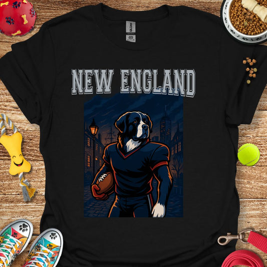 New England Football Dog T-Shirt