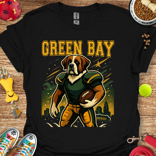 Green Bay Football Dog T-Shirt