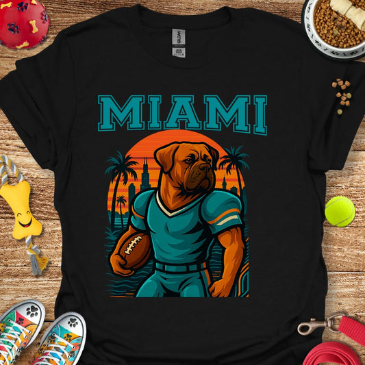 Miami Football Dog T-Shirt