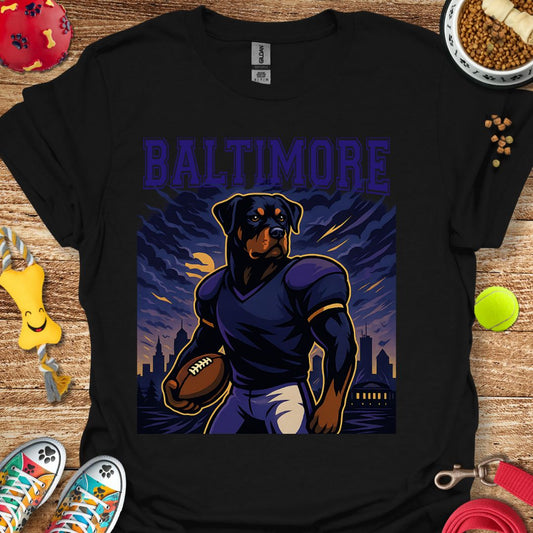 Baltimore Football Dog T-Shirt