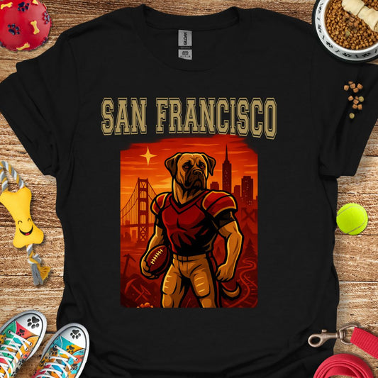 San Francisco Football Dog T-Shirt
