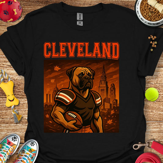 Cleveland Football Dog T-Shirt