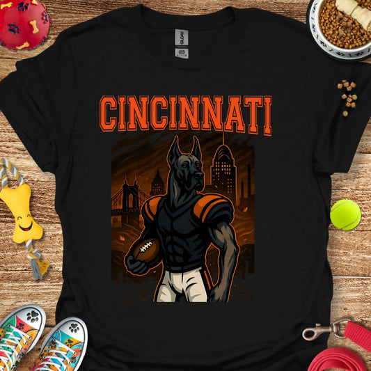 Cincinnati Football Dog T-Shirt