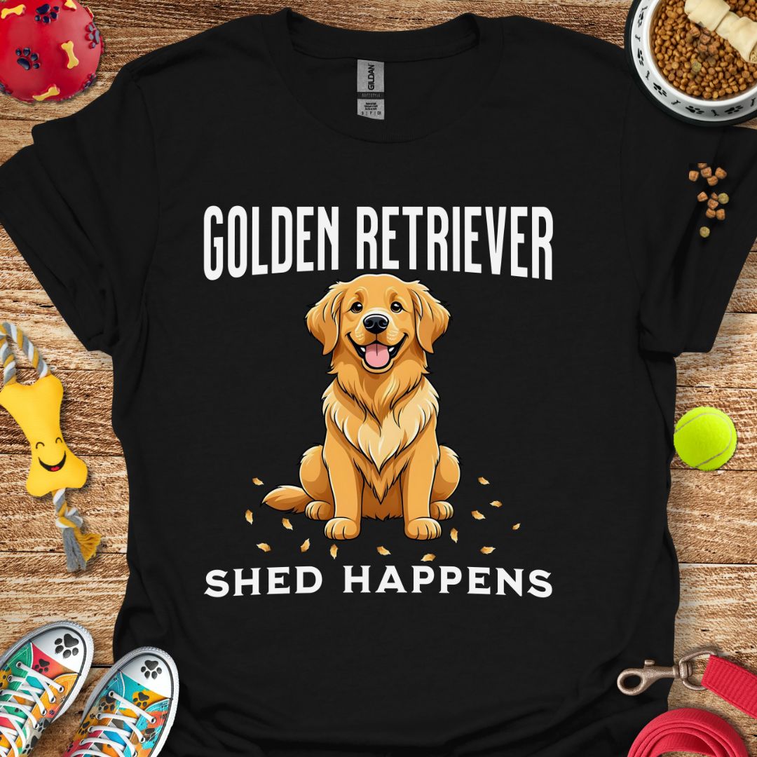 Golden Retriever Shed Happens T-Shirt