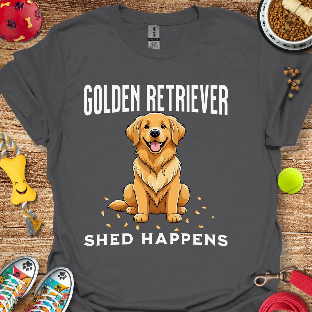 Golden Retriever Shed Happens T-Shirt