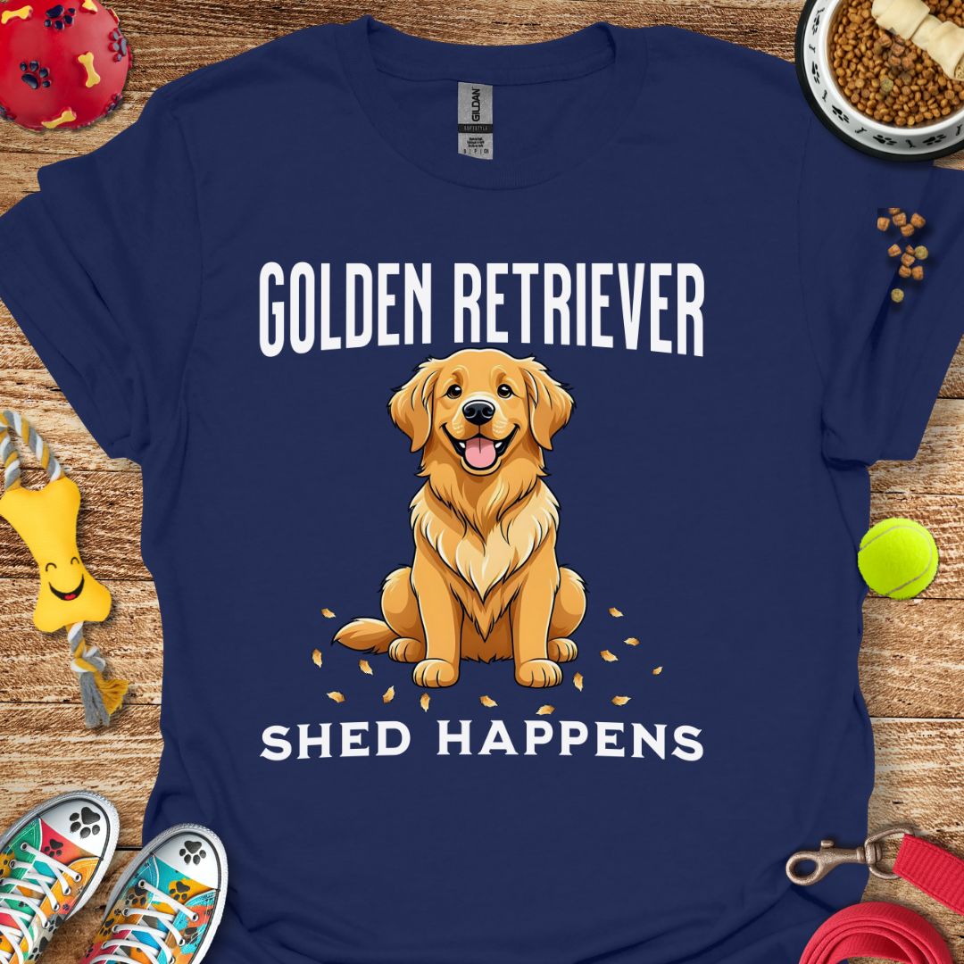 Golden Retriever Shed Happens T-Shirt