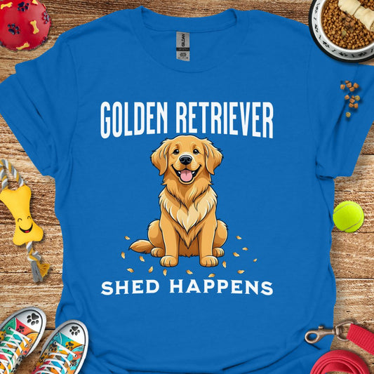 Golden Retriever Shed Happens T-Shirt