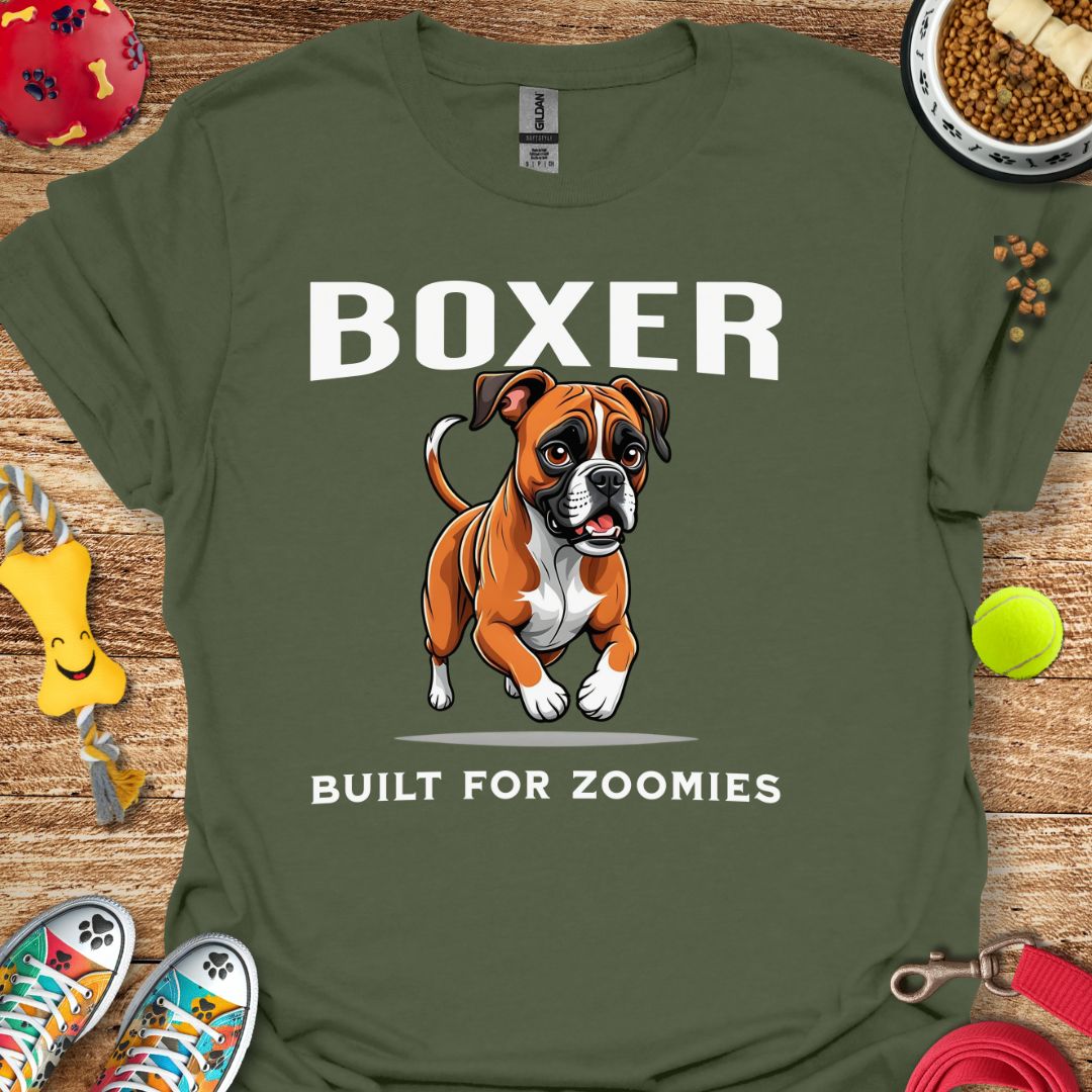 Boxer Built for Zoomies T-Shirt