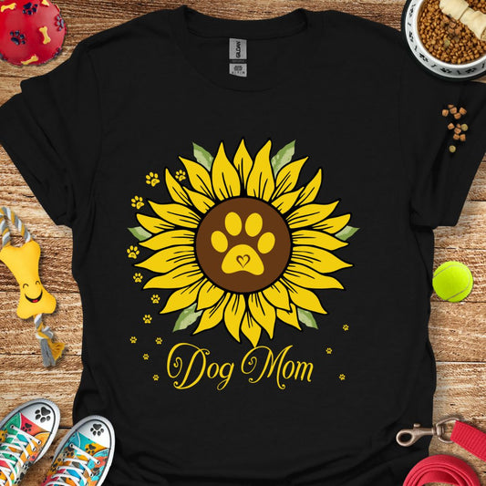 Sunflower Dog Mom T-Shirt
