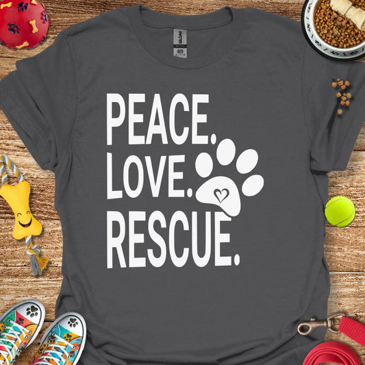 Peace Love Rescue T-Shirt