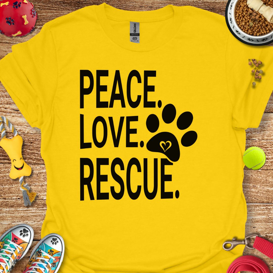 Peace Love Rescue T-Shirt