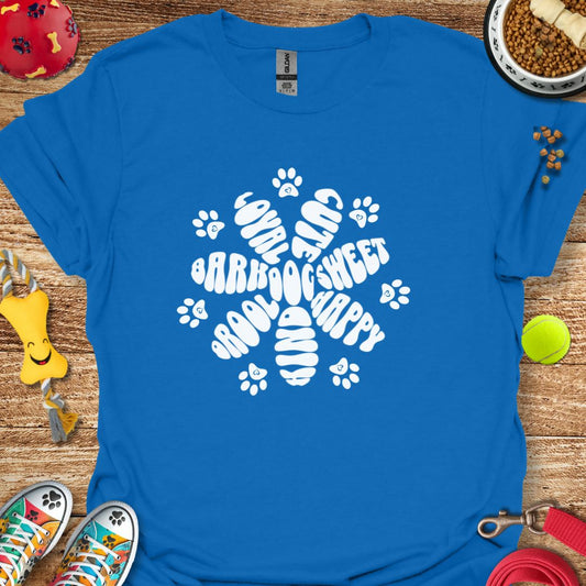 Dog Words Flower T-Shirt