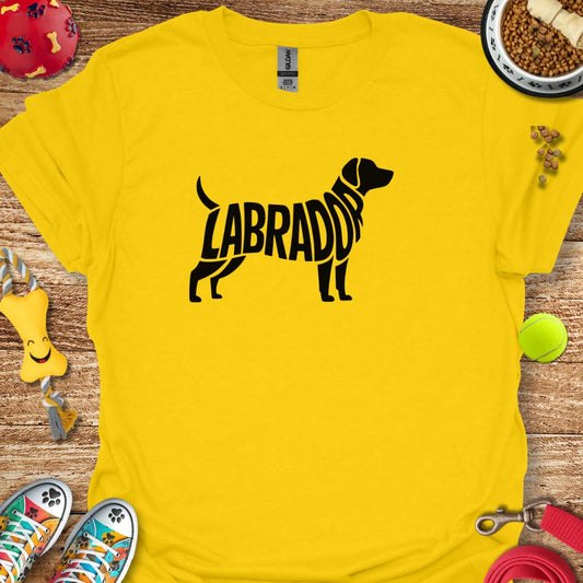 Labrador Silhouette Word T-Shirt
